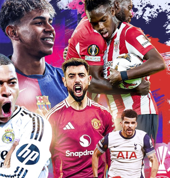 巴黎在欧冠淘汰赛对阵非法国球队两回合打进7球，队史首次做到